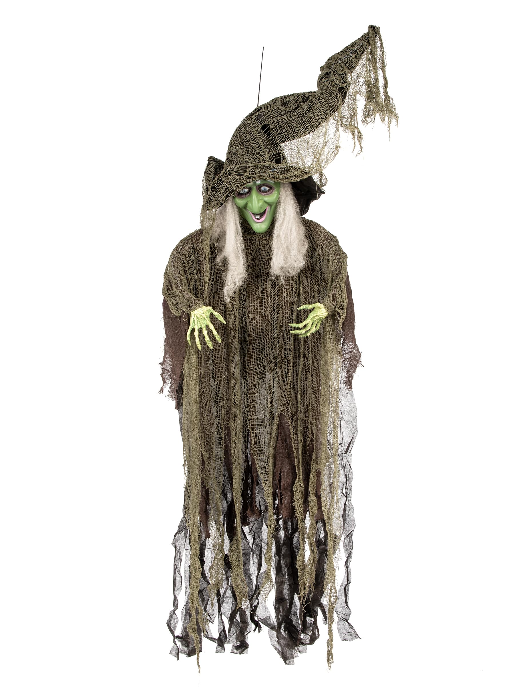 Boland 72002 Decorative Witch 190 cm for Halloween and Theme Party, Hanging Decoration