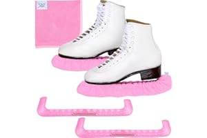 CRS Cross Skate Guards, Soakers and Towel Gift Set - Ice Skating Guards and Soft Skate Blade Covers for Figure Skating or Hockey