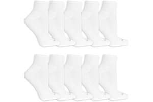 Fruit of the Loom Women's Everyday Active Sport Ankle Socks (10 Pack)