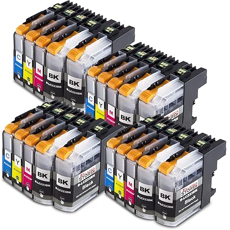 20x Druckerpatronen Komp. für Brother LC223xl LC-223 LC 223 LC225 LC227 XL für Brother MFC-J4420DW MFC-J4620DW MFC-J4625DW MF