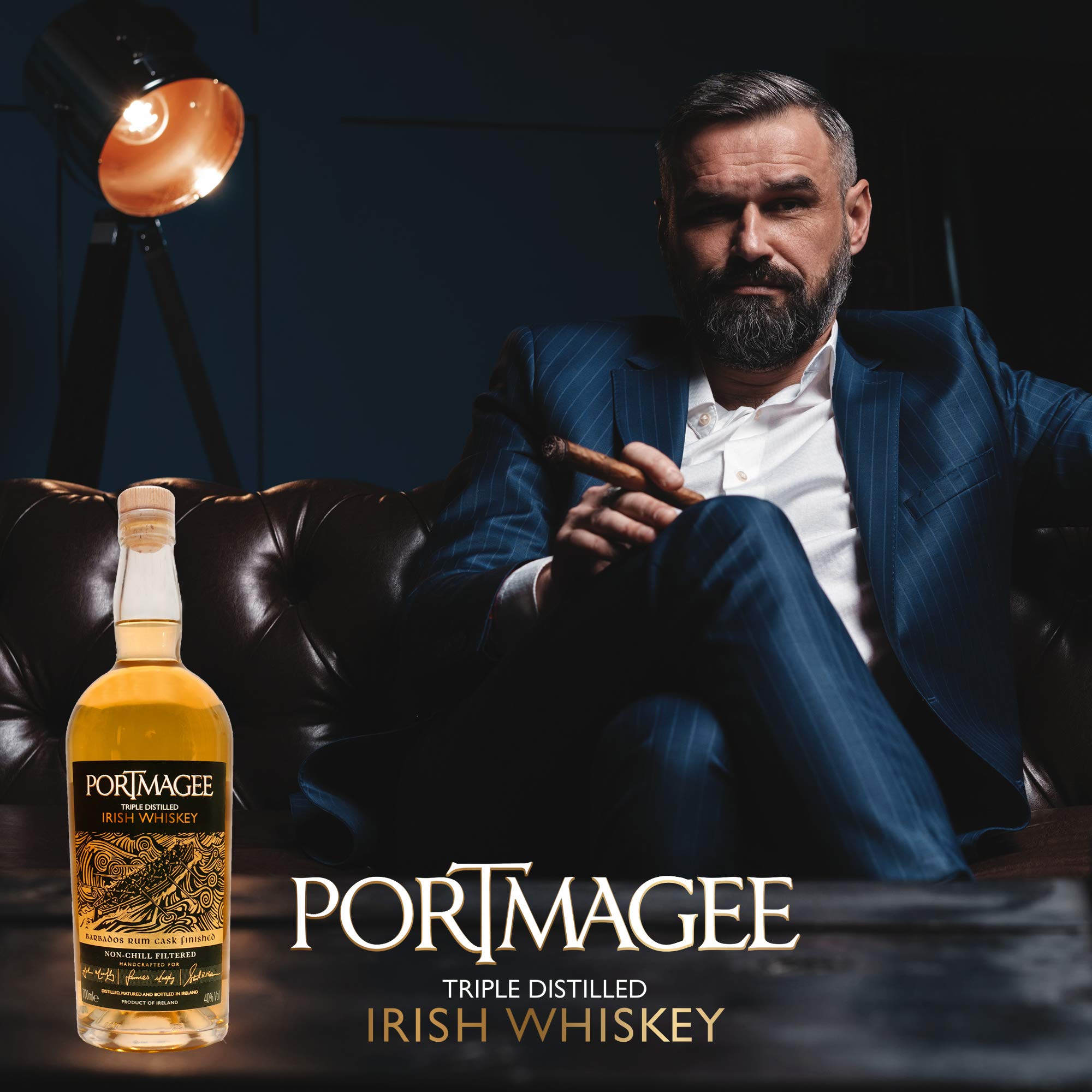 Portmagee Triple Distilled Irish Whiskey – Limitierte Serie I HOCHWERTIGER PREMIUM I Pure I Single Malt & Single Grain I 40% Alk. 2