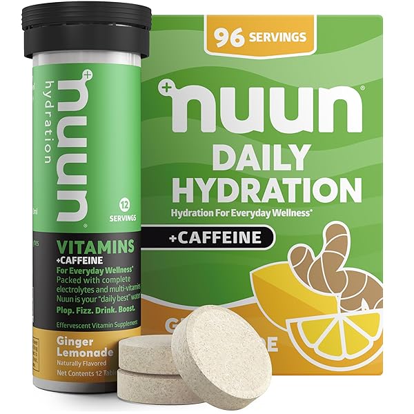 NUUN, ELECTROLYTE DRINK TABS GINGER LEMONADE BOX, 8...