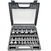 CORTOOL Forstner Bit Set 16Pcs Hex Shank, Wood Drill Bits Set with Multi Sided Shank