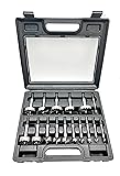 CORTOOL Forstner Bit Set 16Pcs Hex Shank, Wood