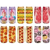 Benefeet Sox Womens Funny Crazy Ankle Socks Girls Cute 3D Printed Patterned Low Cut Ankle Socks Cool Novelty Fashion Gifts
