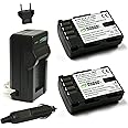Wasabi Power Battery (2-Pack) and Charger for Panasonic DMW-BLF19 and Panasonic Lumix DMC-GH3, DMC-GH4