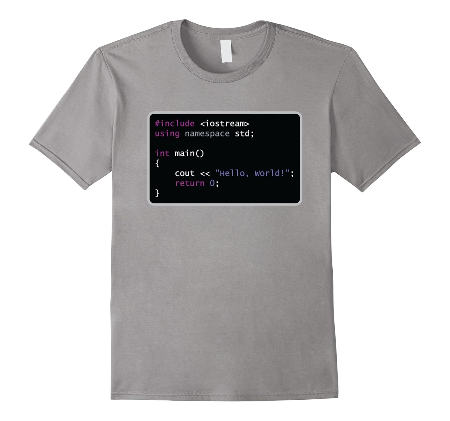 Hello World! C++ Programming Nerd T-Shirt-T-Shirt – Managatee