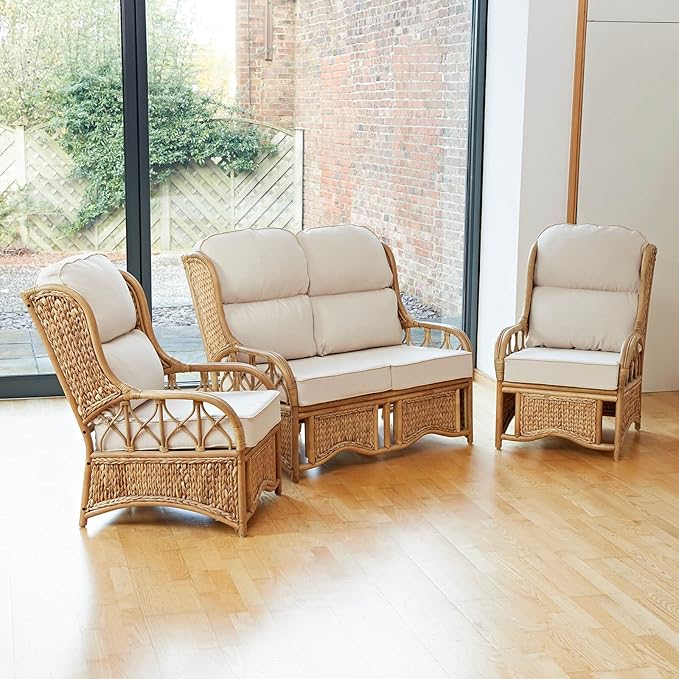 Alfresia Penang Cane Conservatory Furniture Suite Set Including Luxury