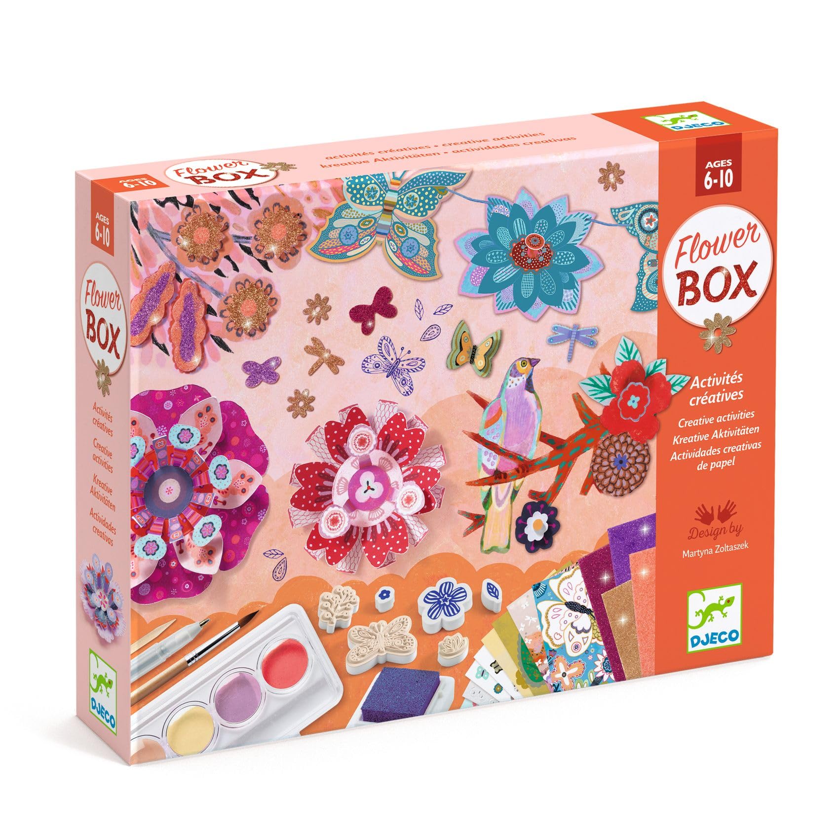 DJECO - Multi-activity chest The Garden of Flowers Shapes and Colours (DJ09330)