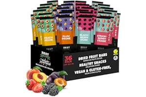 Healthy Snacks for Adults by Zest Delites, Fruit Leather, Lavashak, Strawberry, Blackberry, Peach, Plum, Dried Fruit Snacks, 