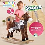 Deuba Spielwerk Rocking Horse Chair Musical Sensory Toys Toddler Balance view 2