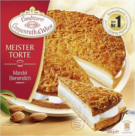 Conditorei Coppenrath & Wiese Meistertorte Mandel-Bienenstich, 800 g (Tiefgefroren)