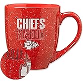 Rico Industries NFL Football Team Slogans and Chants 16 oz Team Color Laser Engraved Speckled Ceramic Coffee Mug
