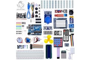 ELEGOO UNO R3 Project Complete Starter Kit with Tutorial for Arduino UNO (63 Items)