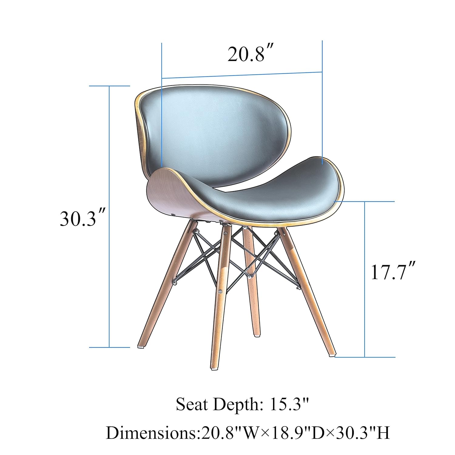 Best eames wood plywood dining chair