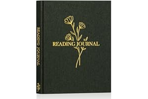 Lanpn Reading Journal Book Journal for Book Lovers Readers - Linen Hardcover Reading Log Book with 52 Book Reviews - Book Tracker Journal Reading Notebook Bookish Gifts, 9.3"x7.7", 158 Pages (Green)