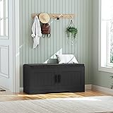 Homleke 2-Tier Storage Bench, Shoe Bench with