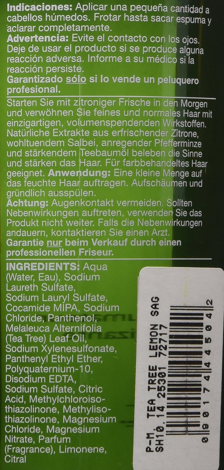Paul Mitchell Tea Tree Lemon Sage Thickening Shampoo 300ml - Image 4