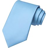 RBOCOTT Solid Color Mens Tie Formal Necktie for Business Casual | 3.15" Regular Tie for Men