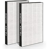 2 pack KC850U Filter Compatible With Sharp Air Purifier Replacement KC-850U Filter Replacement Part # FZ-C100HFU