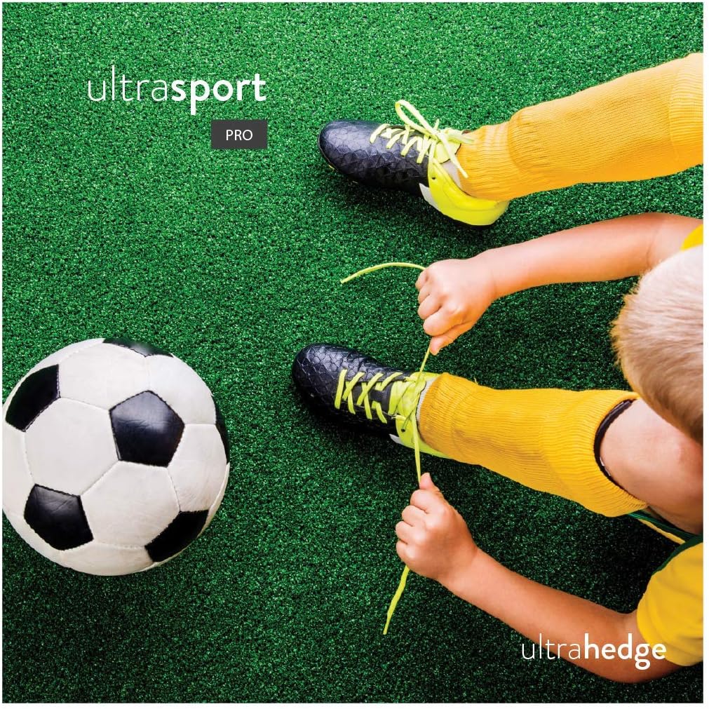 UltraHedge UltraSports Pro 7 x 10 Ft Artificial Grass for Pet Sports Agility Indoor Outdoor Green Faux Fake Grass Decor Mat Rug Pad Carpet Turf 70 SqFt 1.25" Tall Blades 63 oz Face Weight