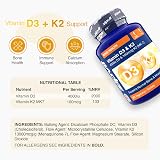 Zipvit Vitamin D3 4000iu & Vitamin K2 MK7 100µg 365 Tabs view 6