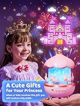 One Fire Star Projector Night Light Unicorn Baby Sensory Gift 15 Films 10 White view 2