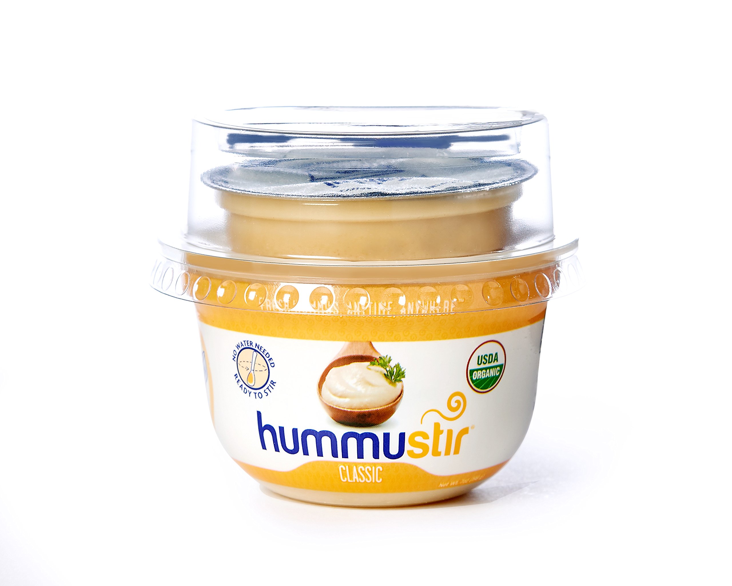 Hummustir Mediterranean Style Organic Hummus (with Lime and Garlic) No