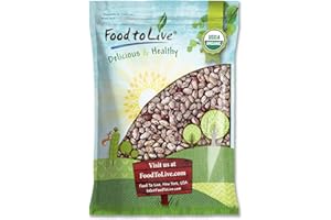 Food to Live - Organic Cranberry Beans, 15 Pounds – Non-GMO, Dried Borlotti Beans (Romano Beans), Sproutable, Vegan, Kosher. 