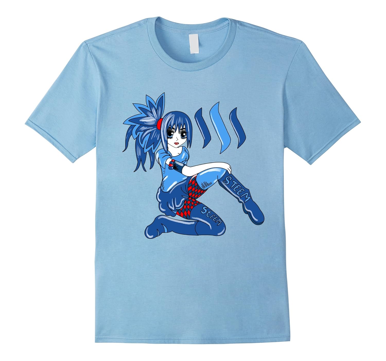 Steemit Girl Cartoon Anime T-Shirt-ANZ