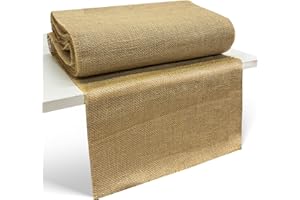 QUOBIAD 12 Inch x 30 Feet Burlap Fabric Roll, Burlap Tree Wrap, Jute Material for Garden Protection, Plants, Landscape, Outdoor, DIY Crafts, Wedding Decor, Home Projects