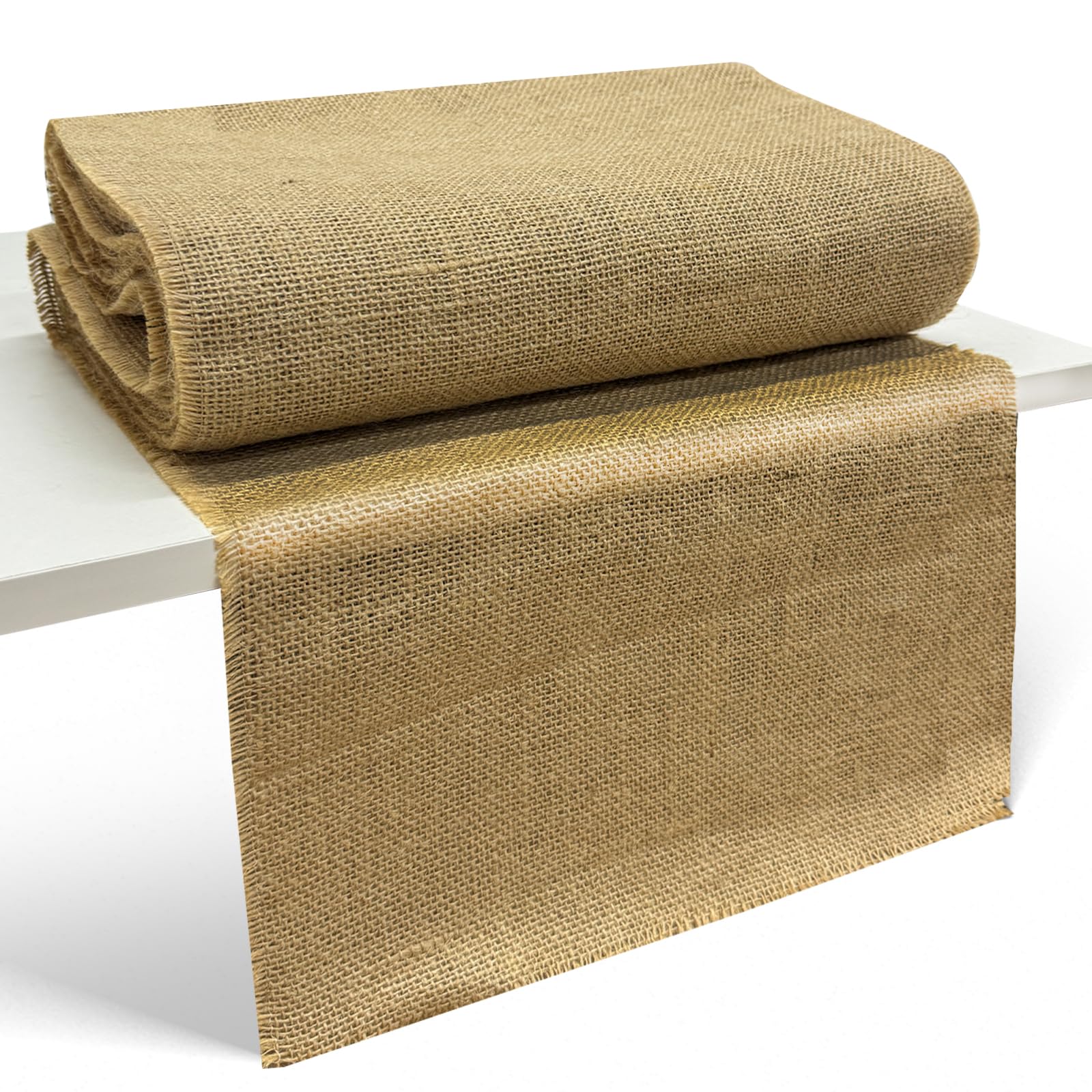 Photo 1 of 12 Inch x 30 Feet Burlap Fabric Roll, Burlap Tree Wrap, Jute Material for Garden Protection, Plants, Landscape, Outdoor, DIY Crafts, Wedding Decor, Home Projects