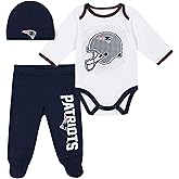 Gerber Unisex Baby NFL Team Footed Pant and Bodysuit Gift Set