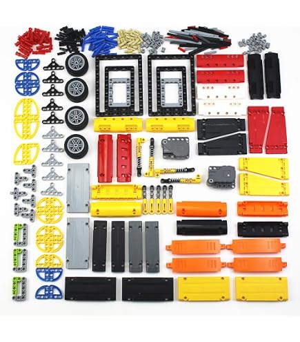Pack De 100 Pièces Technic ZITIANYOUBUILD – Roues à Bille Et Roues Angulaires Jaunes, Compatibles LEGO