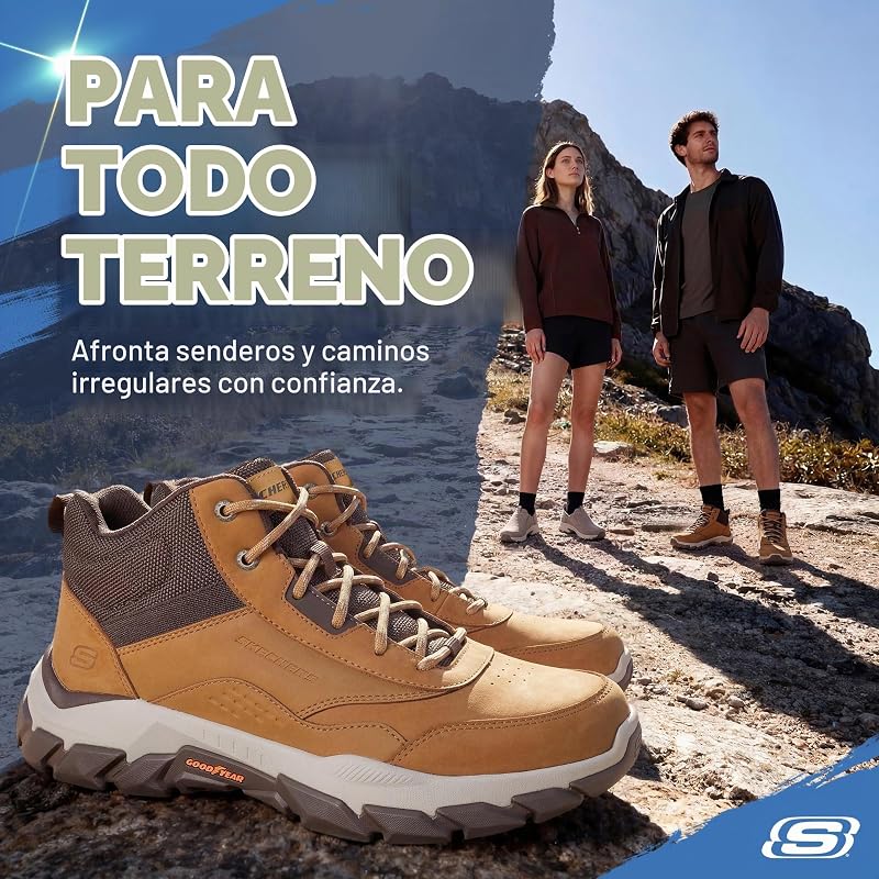 Botas de caminhada Santoro Hopkins para homens, malha sintética de pele de trigo, 44 EU — foto 2 de 7