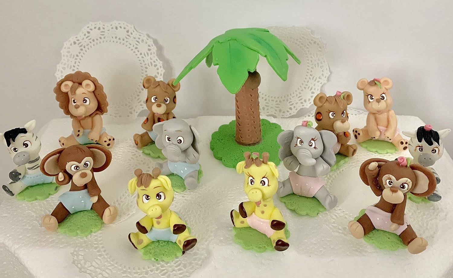 3D Jungle Set Cake Topper. Handmade