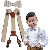 URBAN KRAFTS Suspenders and Bow Tie Set Adjustable for Boy Kid Child Son