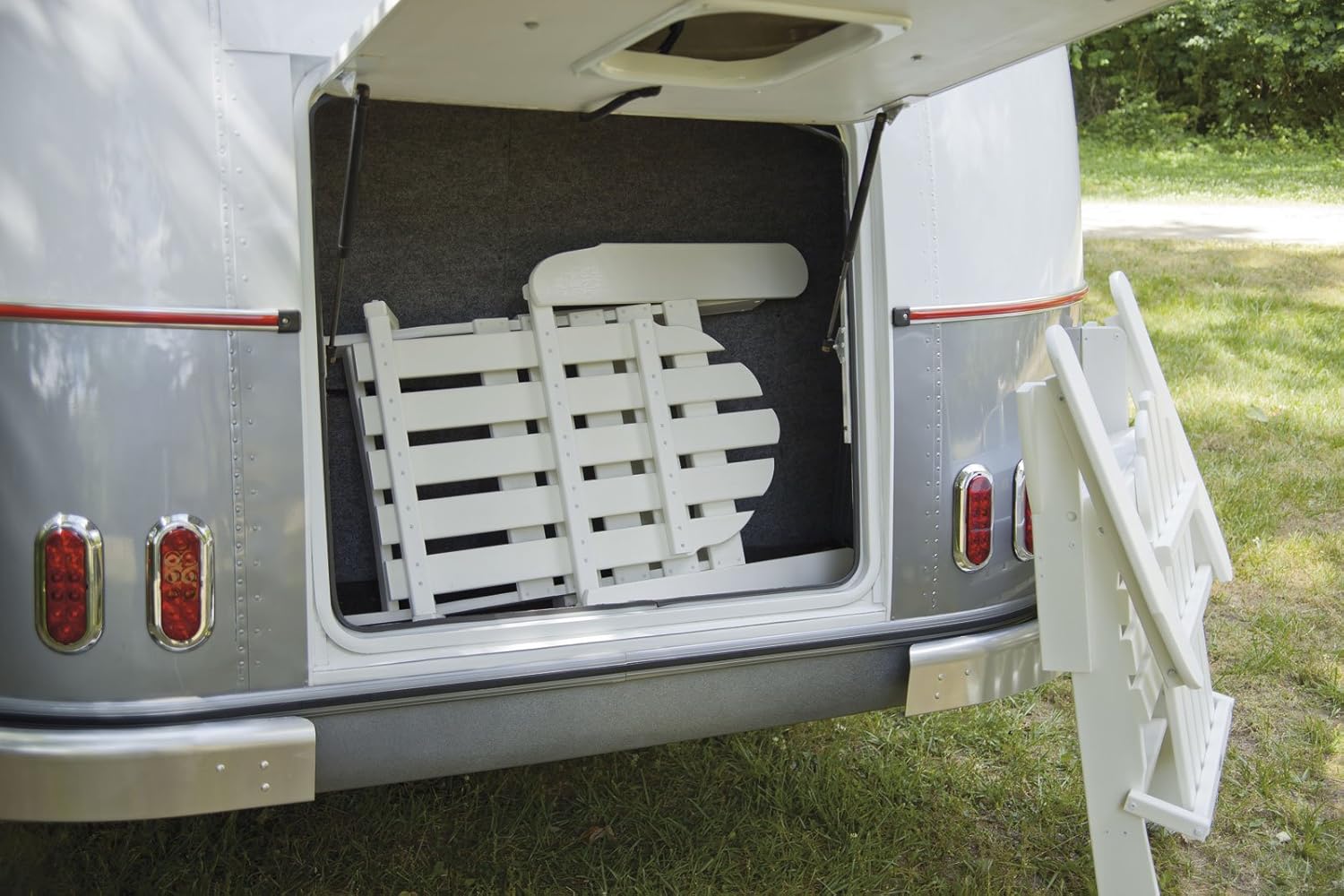 POLYWOOD AD5030WH Classic Folding Adirondack Chair, 35.00" x 29" x 35.00", White : Adirondack Chairs : Garden & Outdoor