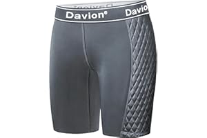 Davion Womens Softball Padded Sliding Shorts,Compression Underwear for Baseball Football Lacrosse Hockey XS-2XL