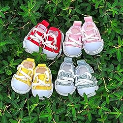 Mini Doll Shoes, 1 Pair Cute Lace Up Canvas