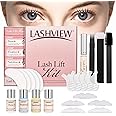 LASHVIEW Lash Lift Kit, Eyelash Perm Kit, Professional Eyelash Curling Lash Extension Set,Lash Curling, Semi-Permanent Curling Perming Wave Suitable For Salon