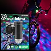 Brightz Disco Bike Lights, RGB LED Bicycle Light for Burning Man | Light-up bicycle decorations for boys &amp; girls; bike lights for night riding; bike accessories for BMX, ebikes &amp; scooters