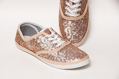 sequin canvas shoes