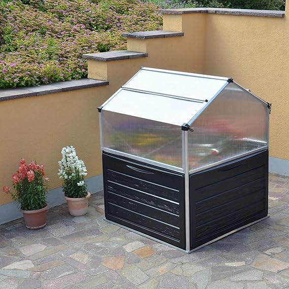 Tepro Palram 701809 Caliente casa con Relieve de Flores: Amazon.es ...