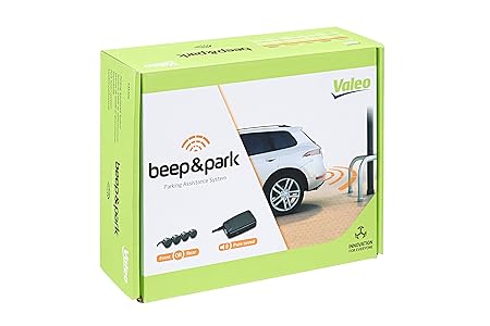 Valeo Beep&Park 632200 Einparkhilfe mit 4 Sensoren und Lautsprecher, Schwarz