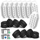 Rellaty Official Cat Water Fountain Filters Replacement & Pre-Filter Sponges for 3.2L/108oz Automatic Pet Fountain Dog Water Fountain