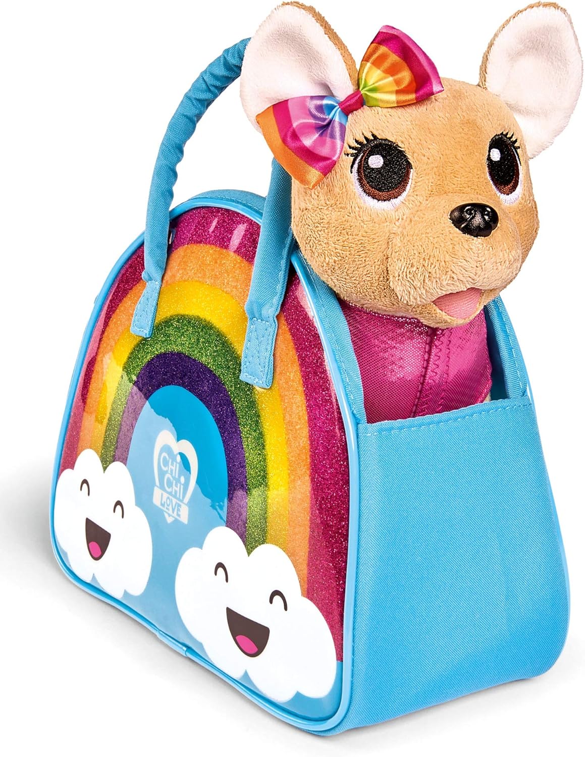 Simba 105893438 ChiChi Love Rainbow Chihuahua Plush Dog in Cute Rainbow Outfit with Matching Bag, 20 cm, from 3 Years - Image 3