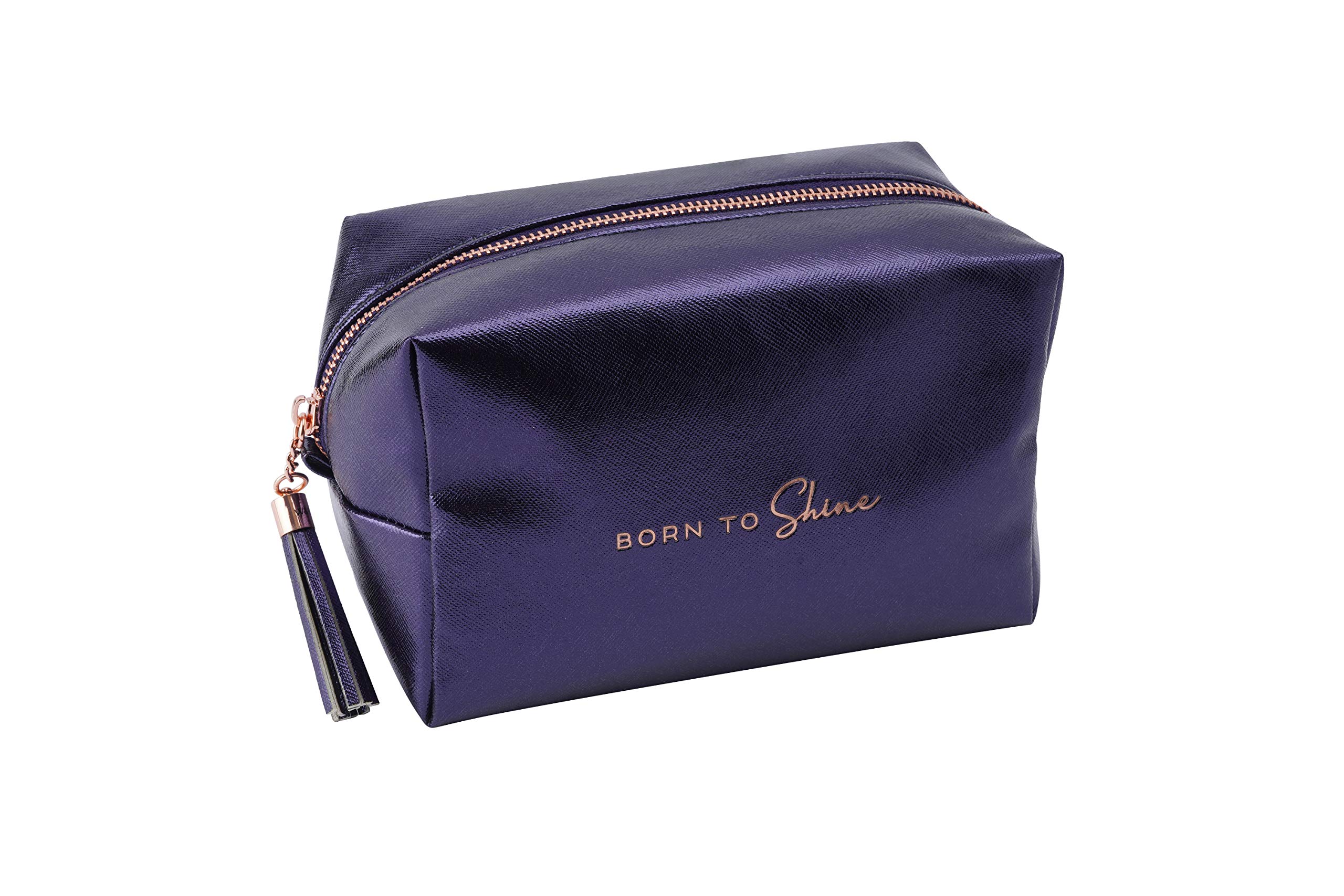 CGB Giftware | Willow & Rose Metallics Midnight Blue Wash Bag | Willow & Rose Metallics Range | Make Up | Wash | Travel | Ladies | GB04064