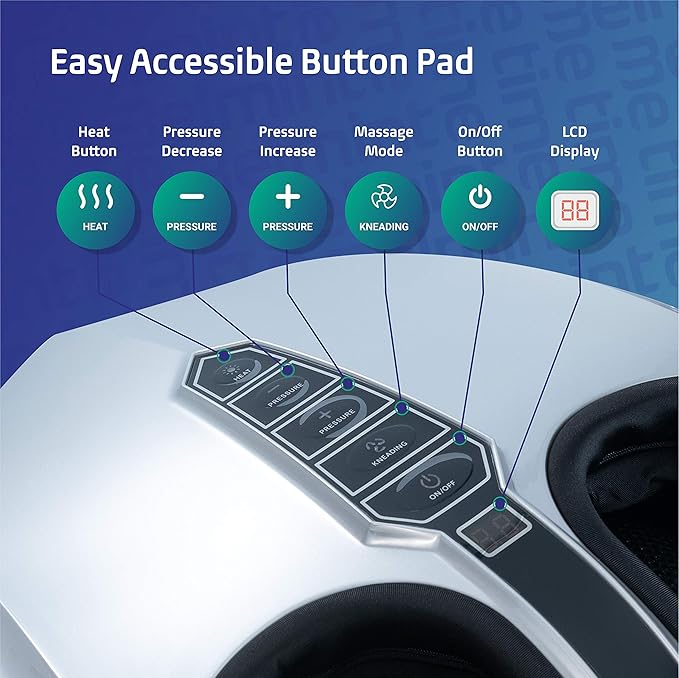 Belmint Shiatsu masażer do stóp z wysoką temperaturą ...