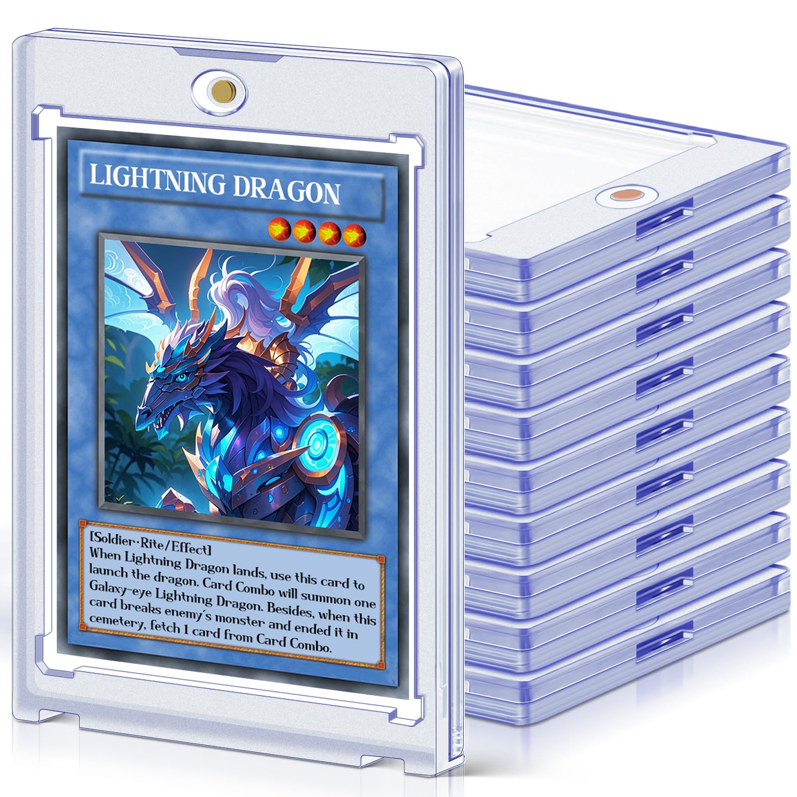 Photo 1 of 10 ct Magnetic Card Holders for Trading Cards, 35 pt Hard Cards Sleeves Case fit for MTG Cards, Standard Cards, Sports Cards, Baseball Cards